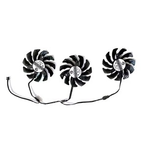 Remplacement de ventilateur refroidisseur Radeon RX5700 pour <span class=keywords><strong>Gigabyte</strong></span> <span class=keywords><strong>RX</strong></span> 5500 5600 <span class=keywords><strong>5700</strong></span> <span class=keywords><strong>XT</strong></span> refroidissement de carte vidéo graphique PLD08010S12HH - Product Image 3