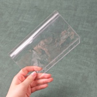 Nouvelles pochettes transparentes en PVC à double poche, 6 trous, ouverture latérale, A8 M5, enveloppes de budget, sacs de classement de documents imperméables