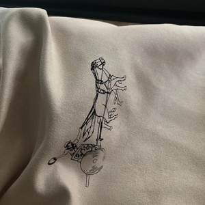 Custom Logo Printed Beige Suede Drawstring Pouch Suede Drawstring Packaging <b>Bag</b> - Product Image 2