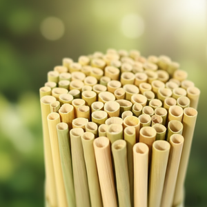 Pajitas de Cattail Ecológicas Compostables de Primera Calidad, 200 mm, 10/20 Piezas por Juego, Pajitas para Bebidas Frías y Calientes - Product Image 5