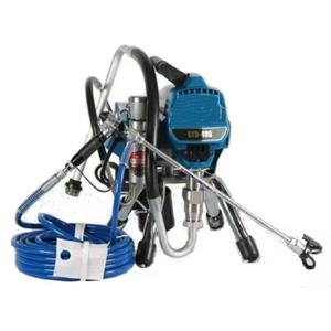 Machine de peinture à moteur haute pression avec pistolet pulvérisateur à pompe à piston pour revêtements ignifuges muraux et de toiture - Product Image 2