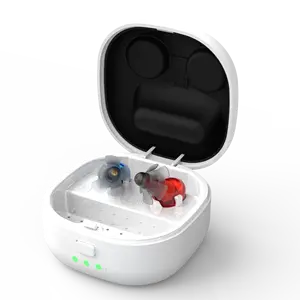 ポータブル充電器付き聴覚障害者ミニ充電式補聴器用中国新製品