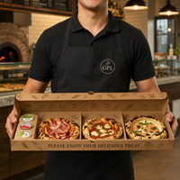 Boîtes en carton ondulé de grande taille, logo personnalisé, solution d'emballage écologique, boîte d'expédition de luxe de qualité alimentaire personnalisée pour pizza