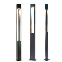 Lampe de décoration de rue 3m en fonte d'aluminium, poteau de jardin extérieur, poteau de grille, lampe de poteau d'éclairage