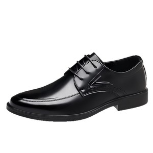 Chaussures habillées en cuir pour hommes, style Oxford, à bout pointu, à lacets, pour le bureau et la carrière, semelle souple, collection automne - Product Image 5