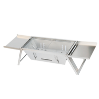 Barbecue portable pliable d'extérieur en acier inoxydable pour la maison, installation gratuite, barbecue, cuisinière