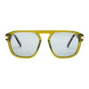 U-top Diseño clásico Acetato Lentes de alta calidad TAC Gafas de sol polarizadas Hermoso color Tonos de lujo Gafas de sol unisex