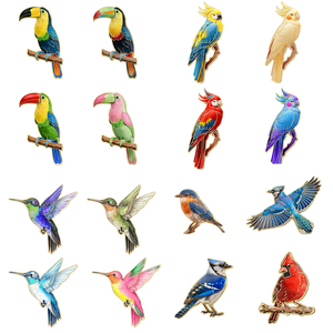 Broche émaillée Corbeau, Badge émaillé Corbeau en vitrail, Broche émaillée Corbeau, Broche de revers émaillée Corbeau, Badge émaillé Oiseau, Broche en métal, Cadeau, Badge animal - Product Image 3