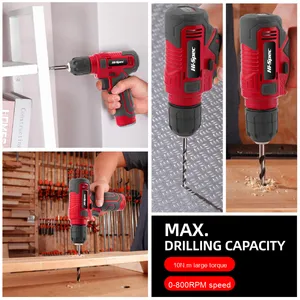 סט מברגים חשמליים מקצועי 8V ליתיום, ארגז כלים מכני 109 חלקים, ארגז כלים קשיח תלת שכבתי לתיקונים ביתיים, OEM - Product Image 4