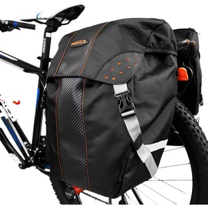 Sacoche de Selle de Vélo Fonctionnelle, Sac de Transport Pratique en PU Imperméable, Bagage de Porte-Bagages, Sangle Réglable, 20L, Taille Personnalisable, Sac de Cyclisme - Product Image 3