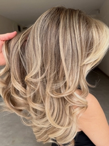 Perruques Lace Front de Qualité Supérieure en Cheveux Européens, Couleur Blond Miel avec Mèches Piano, 100% Cheveux Européens, pour Femmes Blanches - Product Image 1