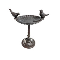 Vente en gros directe usine : Bain d'oiseaux en métal moderne de haute qualité, support pour oiseaux, pour la décoration de jardin et de cour, dernier design, ornement de pelouse