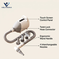 Sèche-cheveux intelligent tout-en-un pour animaux de compagnie avec plastique ABS pour chiens et chats de grande taille, utilisation en salle de bain, design luxueux