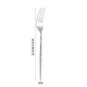 Ba Lê khuôn mẫu 304 cao cấp thép không gỉ Vòng xử lý rắn Bộ đồ ăn phương Tây, bít tết dao, nĩa và muỗng tròn - Product Image 4