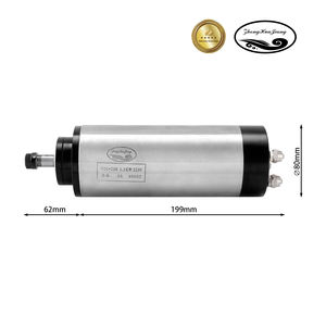 Moteur de broche refroidi par eau Zhong Hua Jiang Quiet Water ER16 1,5KW 80mm 110V/220V/380V Kit VFD pour routeur CNC - Product Image 2