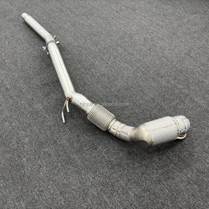 Sortie d'usine pour système de descente d'échappement à haut débit VW/Volkswagen <span class=keywords><strong>GOLF</strong></span> 8R 2.0T avec tuyaux de descente à bouclier thermique - Product Image 3