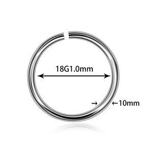 Anillo de Nariz de moda Simple titanio Clip aro nariz labio anillo Hip Hop mujeres hombres ninguno Piercing joyería anillo de nariz sin costuras - Product Image 3