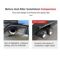 DEX Auspuffblenden für M240i M340i M440i G20 G21 G23 G42 Performance Styles Carbonfaser Quad Auspuff Endrohre Düsen Endrohr