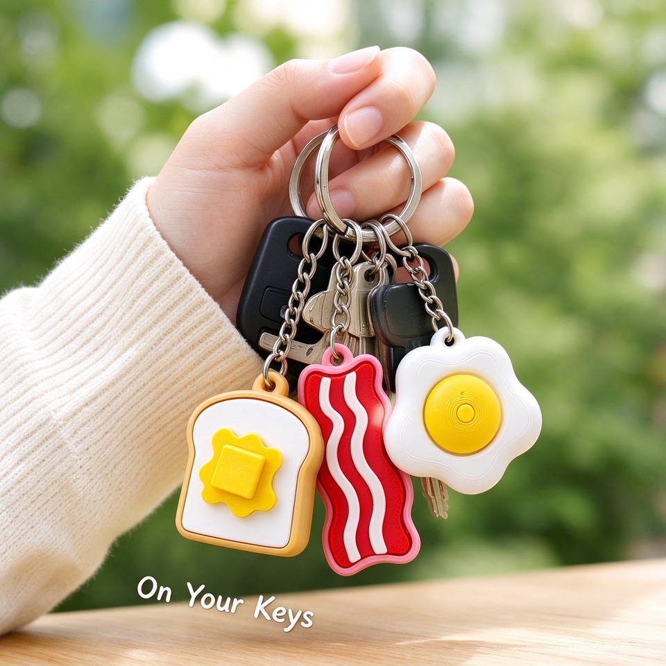 Food Clicker Creative 3D Printed Food Shaped Collectible Ornament, Mechanical ...