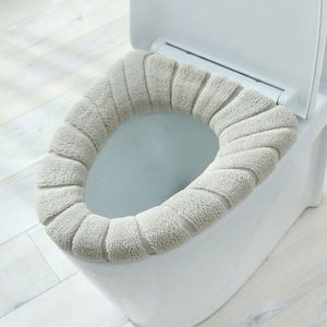 Housse de siège de toilette universelle, coussin WC doux et chaud pour l'hiver, coussin de salle de bain en forme de O avec poignée, accessoires de salle de bain pour garder au chaud en hiver - Product Image 6