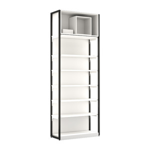 Expositor Yuexin de tamaño personalizado, de doble cara, material de madera, estantería de peso medio para exhibición de muestras de cosméticos en sala de exposición. - Product Image 1