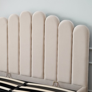 <span class=keywords><strong>Letto</strong></span> Contenitore Contemporaneo in Velluto Rosa, Personalizzabile nelle Misure Queen e King, Design Moderno Morbido con <span class=keywords><strong>Testiera</strong></span> Trapuntata - Product Image 5