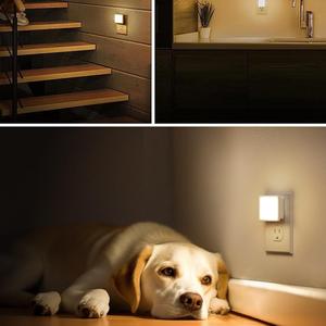 <span class=keywords><strong>Veilleuse</strong></span> LED moderne pour enfants et bébés, à atténuation automatique, 0,3 W, mini <span class=keywords><strong>veilleuse</strong></span> carrée, prise murale, lampe de chevet, veilleuses pour chambre à coucher - Product Image 4