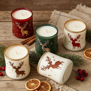 Bougie parfumée artisanale en forme de renne de Noël, décoration créative pour les fêtes d'hiver et cadeau - Product Image 4
