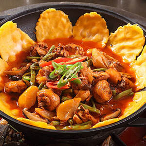 Memasak komersial sosis lemak dasar ayam Jalo panggang pedas ayam pot panas bumbu ayam kayu bakar - Product Image 3