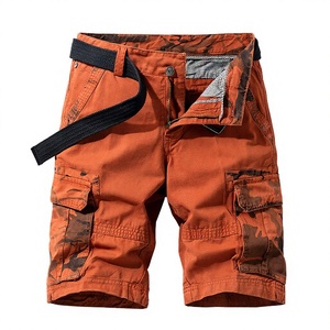 Pantalones Cortos Cargo Casuales de Verano para Hombre, Corte Holgado, con Cierre de Cremallera, Tejido de Punto, Estampado, Cintura Baja - Product Image 2
