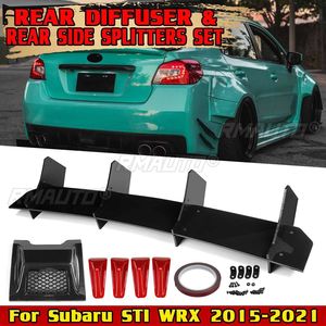 Difusor de Parachoques Trasero, Alerón, Kit de Carrocería, Divisores Laterales Traseros, Aletas de Tiburón, Cubierta de Luces Traseras para Subaru STI WRX 2015-2021 - Product Image 1