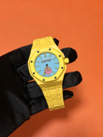 Montre automatique mécanique de luxe pour homme, édition limitée, de haute qualité, avec cadran carré, bracelet en céramique, verre saphir et aiguilles.