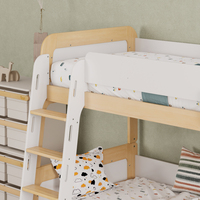 Cama Moderna Nórdica Combinada para Madre e Hijo, Literas Multifuncionales Altas y Bajas, Modernas y Sencillas