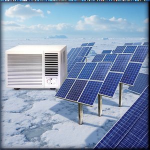 DC24V/48V R32ออฟกริด9000btu หน้าต่างแบบโซล่าร์เครื่องปรับอากาศไฟฟ้า/ใช้แบตเตอรี่ระบายความร้อน/ทำความร้อนหน้าต่างรถยนต์กลางแจ้ง - Product Image 5