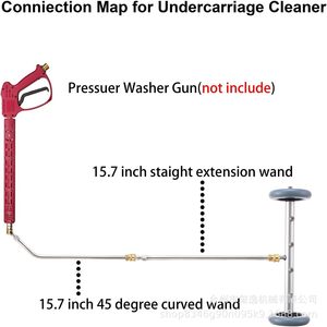 Nettoyeur de surface Xi Yi 16 pouces en laiton pour lavage de voiture et désinfection des routes, 4000 PSI - Product Image 5