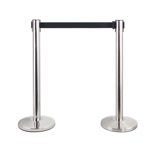Cột Xếp Hàng Chữ Q Bằng Thép Không Gỉ Có Thể Thu Gọn Đai Cột Trụ Cột Hàng Rào Kiểm Soát Đám Đông - Product Image 2