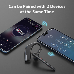 Châu Âu Chứng Nhận V5.2 Ghép Nối Kép Dài Mic Pha Lê Rõ Ràng Cuộc Gọi Duy Nhất Tai Tai Nghe <span class=keywords><strong>Bluetooth</strong></span> Không Dây Cho Xe Tải Trình Điều Khiển - Product Image 3