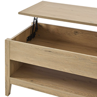 Mesa de Café Moderna Retro com Tampo Elevatório e Compartimento Oculto, Gavetas de Madeira Extensíveis Multifuncionais, Totalmente Montada OEM&ODM