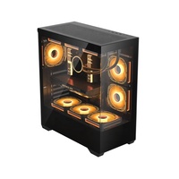 Fish Tank PC Case Computer Gaming OEM Chassis with Full Glass Side Board Custom Logo Steel Desktop Full Tower Gamer Case