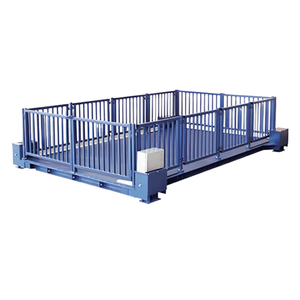 PXM Custom Size Farm Weighing Platforms Anti-Chewing Waterproof Electronic Floor Scale LCD/LED Double <strong>Door</strong> Livestock Scale - Product Image 4