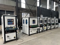 Huanhao 400mm 630mm 1000mm Ponceuse à bande industrielle pour métaux, machine de ponçage à large bande pour le travail des métaux, machine de polissage des métaux