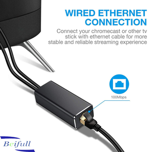 อะแดปเตอร์ไมโครยูเอสบีเป็น <span class=keywords><strong>RJ45</strong></span> อีเธอร์เน็ตคุณภาพสูง พร้อมแหล่งจ่ายไฟสำหรับ <span class=keywords><strong>Chromecast</strong></span> ขายส่ง ผลิตในจีน - Product Image 4