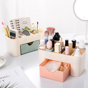 Petite boîte de rangement cosmétique moderne en plastique avec plusieurs compartiments, en PP, pour maquillage, salle de bain, armoire, <span class=keywords><strong>bijoux</strong></span> - Product Image 3