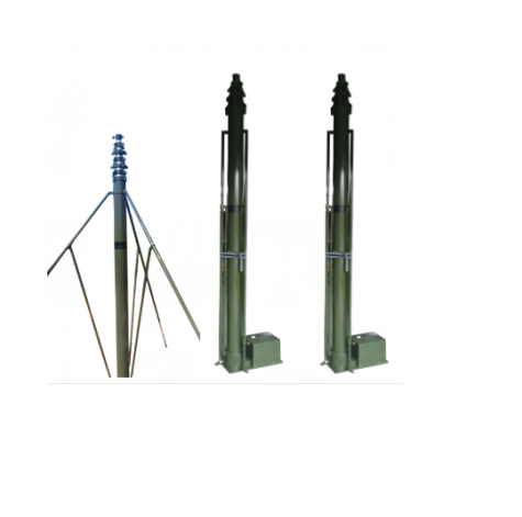 6 метров алюминиевая электрическая телескопическая мачта