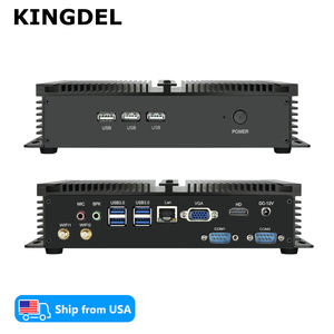 美国库存无风扇工业迷你电脑 i7-8565U/i7-8559U 全金属静音 2*RS232 HD VGA LAN USB 32GB DDR4+ 1TB NVMe SSD - Product Image 1