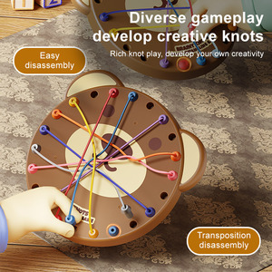 カスタマイズされた子供の教育ボードゲームおもちゃUntie the Rope Knoロジック思考トレーニング耐久性のあるプラスチック製 - Product Image 3