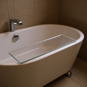 Bandeja de Bañera Rectangular de Acrílico Transparente, Estante Duradero para Bañera - Product Image 2
