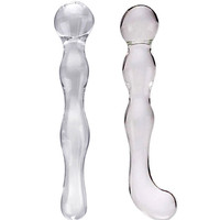 Ensemble de plugs anaux en verre SM avec perle de queue et dilatateur anal, jouet sexuel pour adultes