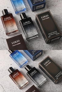 Parfum pour homme en promotion – Tenue longue durée, fragrance boisée et fruitée, pour des rendez-vous passionnés et émouvants – Format voyage bleu en spray - Product Image 2