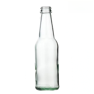 Bottiglia di vetro trasparente da 250ml con tappo a corona a buon mercato e <span class=keywords><strong>per</strong></span> <span class=keywords><strong>birra</strong></span> Soda succo di tè 330 ml bevande fredde con sigillatura in sughero - Product Image 1